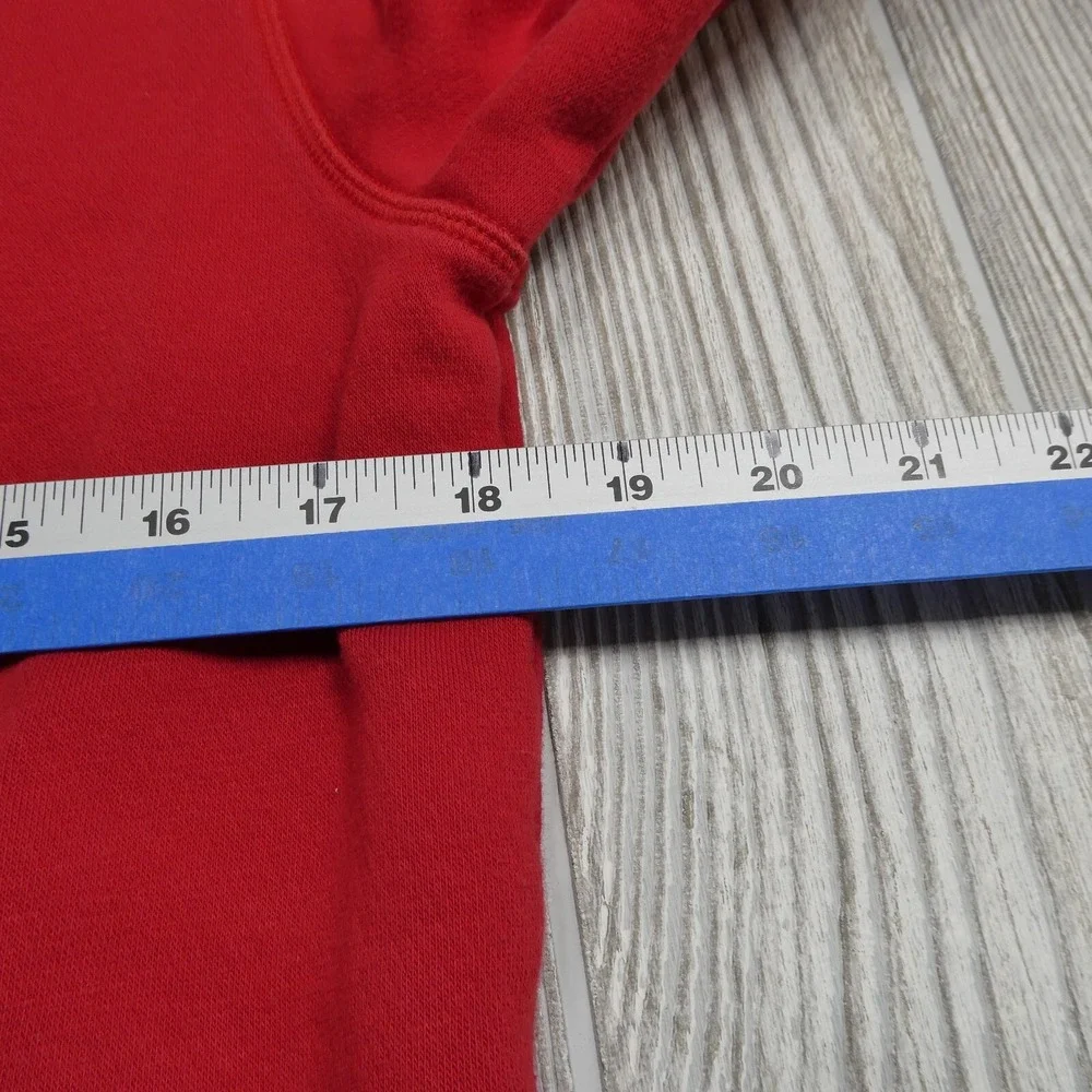 Adidas Hoodie Adult Small Saint John's Football Red Hooded‎ Sweatshirt Fleece